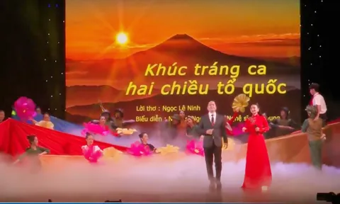 HAI CHIỀU TỔ QUỐC - NHẠC VÀ LỜI: TRẦN NGỌC- NGỌC LÊ NINH; TB: NGỌC LINH+ KIM DUNG CÙNG TỐP MÚA QK2